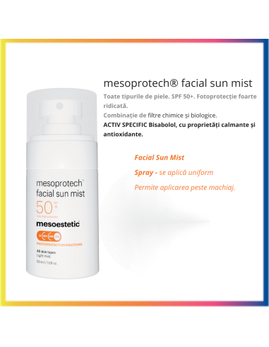 ANTIAGING FACIAL SUN MIST PROTECTIE SOLARA SPF 50+
