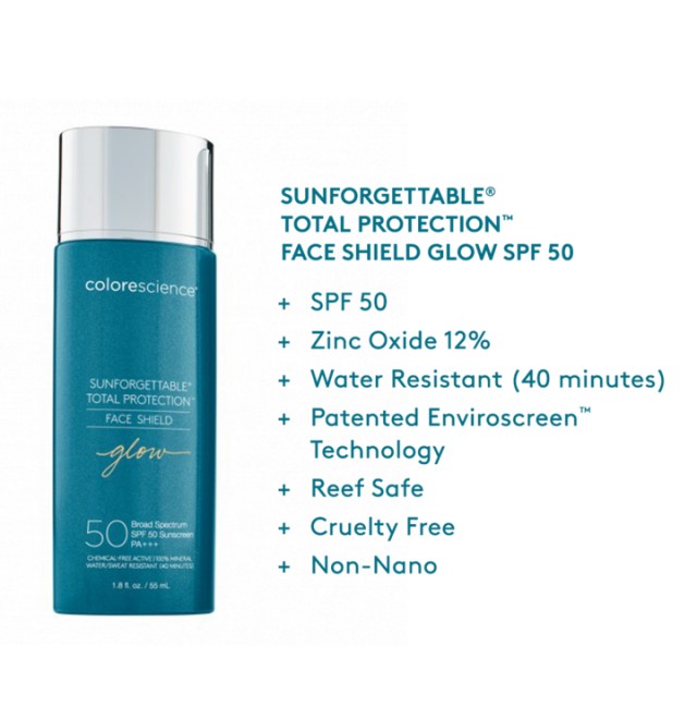 COLORESCIENCE SUNFORGETTABLE® TOTAL PROTECTION™ FACE SHIELD GLOW SPF 50