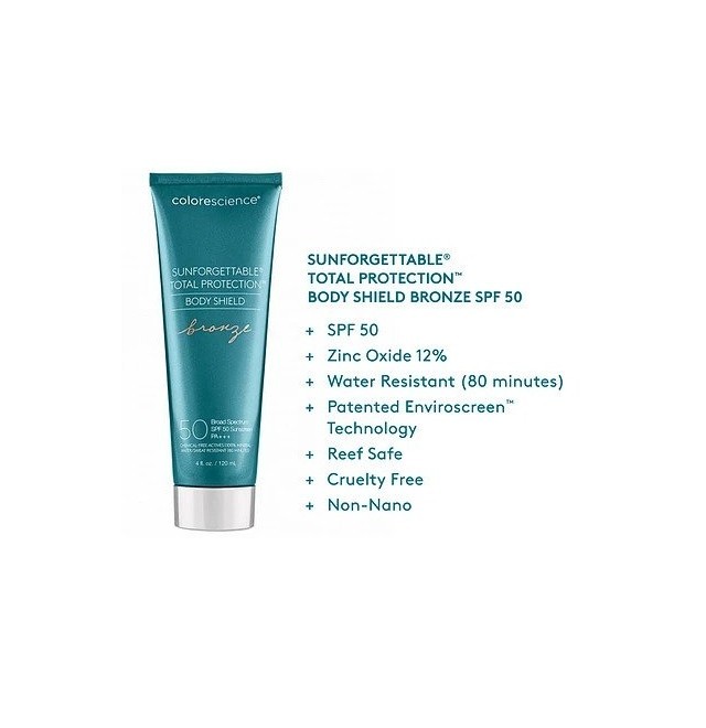 COLORESCIENCE SUNFORGETTABLE® TOTAL PROTECTION™ BODY SHIELD BRONZE SPF 50