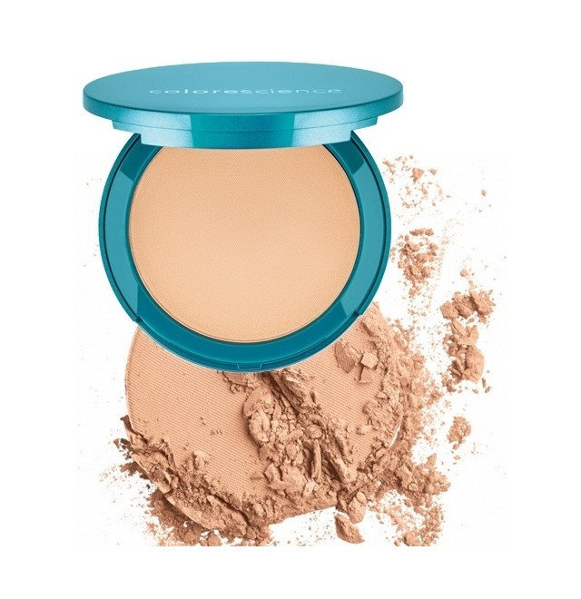 COLORESCIENCE NATURAL FINISH PRESSED FOUNDATION - MEDIUM SUNLIGHT PROTECTIE SOLARA SPF 20