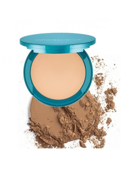 COLORESCIENCE NATURAL FINISH PRESSED FOUNDATION - TAN NATURAL PROTECTIE SOLARA SPF 20| DermaBeauty Clinique