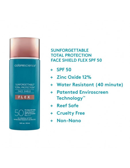 COLORESCIENCE SUNFORGETTABLE® TOTAL PROTECTION™ FACE SHIELD FLEX SPF 50 - MEDIUM